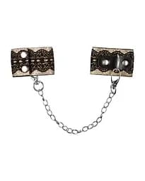 Наручники з блискітками та ланцюгом Obsessive A746 cuffs - мініатюра 3