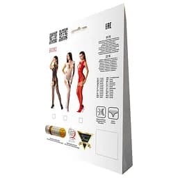 Ажурний бодістокінг з панчохами Passion BS082 white One size - мініатюра 6