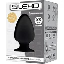 Анальна пробка SilexD (Model 1 size XS) двошаровий силікон + Silexpan діаметр 4.5 см - мініатюра 2