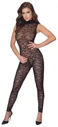 Комбінезон Cottelli Lingerie Jumpsuit Lace, XL (чорний)