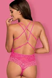 Боді Obsessive 860-TED-5 (Малиновий, S/M) Obsessive 85715 96904 - мініатюра 2