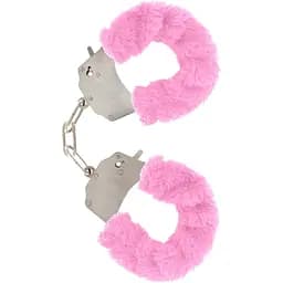 Наручники Toy Joy Furry Fun Cuffs 28 см рожевий
