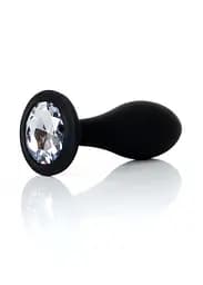 Анальна пробка силіконова Jewellery Plug Clear - M Boss Series 64-00153 100353