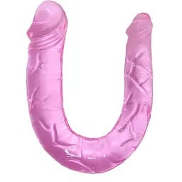 Фалоімітатор Passion Double Dong двосторонній рожевий (4821002030378)