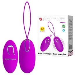 Віброяйце Pretty Love Joyce Vibrating Egg Purple - мініатюра 1