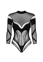 Боді Obsessive B135 S/M/L чорний - мініатюра 5