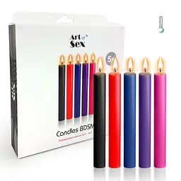 Набір воскових свічок - Art of Sex Thin 10 см (5 шт) Art of Sex SO5962 95352