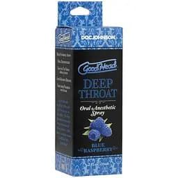 Спрей для мінету Doc Johnson GoodHead DeepThroat Spray – Blue Raspberry 59 мл для глибокого мінету Doc Johnson SO9854 98056 - мініатюра 2