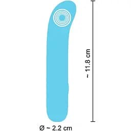 Мінівібратор Cuties Mini Vibrator Blue - мініатюра 4