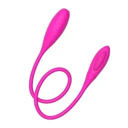Рожевий гнучкий подвійний вібратор Baile Pretty Love Snaky Vibe USB – Вібратори