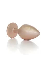 Анальна пробка - Jewellery Pearl Gold Plug Clear L - мініатюра 3