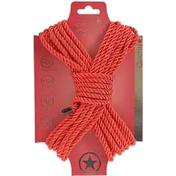 Мотузка для бондажу Ouch! Rope 10 м (червоний)