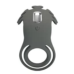 Ерекційне кільце Pretty Love Vibrant Penis Ring Ruben 8.5 см сірий - мініатюра 4