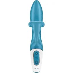 Вібратор-кролик із потрійним відростком Satisfyer Embrace me Turquoise - мініатюра 5