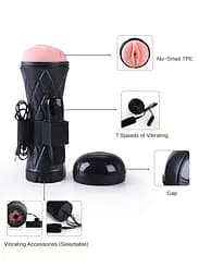 Вібро мастурбатор Masturbator-Vibrating Vagina cyber skin Latarka Boss Series 60-00025 98353 - мініатюра 8