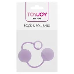 Вагінальні кульки Toy Joy Rock end Roll Balls силікон Фіолетові - мініатюра 2