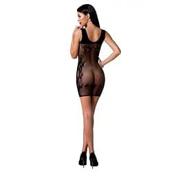 Відверта сукня-сітка Passion BS073 black One size - мініатюра 4