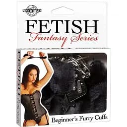 Наручники Pipedream Fetish Fantasy Beginner's Furry Cuffs чорний