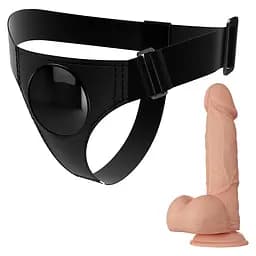 Страпон PRETTY LOVE HARNESS BRIEFS JERRY PRETTY LOVE BW-022089NR 101832 - мініатюра 3