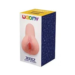 Мастурбатор-вагіна Wooomy Jeeez Masturbator Vagina, м'які відкриті губи, 11.6х5.4 см - мініатюра 2