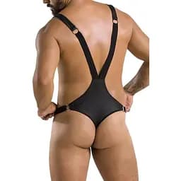 Чоловічий боді Passion 028 Body Harry black L/XL - мініатюра 2