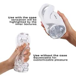 Мастурбатор Dorcel Deep Blow White, подвійне використання - мініатюра 3