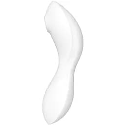 Вакуумний смарт-стимулятор із вібрацією Satisfyer Curvy Trinity 5+ Білий - мініатюра 4