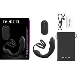 Масажер простати Dorcel P-Ring з ерекційним кільцем і пультом ДК - мініатюра 6