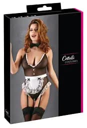 Костюм покоївки Cottelli Collection Costumes Maid Body L чорний - мініатюра 5