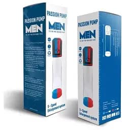 Автоматична вакуумна помпа Men Powerup Passion Enlargement system Blue що перезаряджається 5 режимів - мініатюра 4