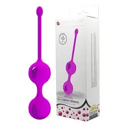 Вагінальні кульки Pretty Love Kegel Tighten Up II, 16.3 см, фіолетовий - мініатюра 2