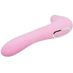 Вакуумний стимулятор з вібрацією Wooomy Smoooch Pink Clitoral Suction & Vibration 10х2 режимів - мініатюра 3