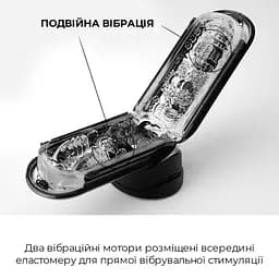 Вібромастурбатор Tenga Flip Zero Electronic Vibration Black - мініатюра 3