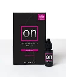 Вібруюче масло для жінок ON Natural Arousal Oil Original, 5 мл - мініатюра 2