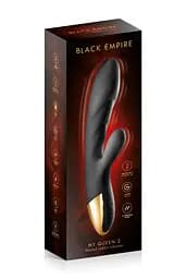 Вібратор-кролик Black Empire My Queen 2, 28.9 см (чорний) - мініатюра 3