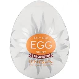 Мастурбатор яйцо Tenga Egg Stronger Shiny белый