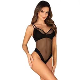 Боді Obsessive Nesari XS/S чорний