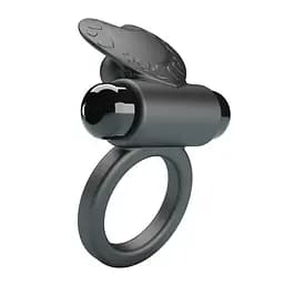 Віброкільце Pretty Love Vibrant Penis Ring Debonaire 8.5 см чорний - мініатюра 5