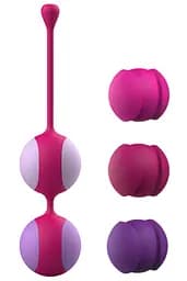 Вагінальні кульки Liebe Pleasure Toys Kewos, 14 см, помаранчевий - мініатюра 4