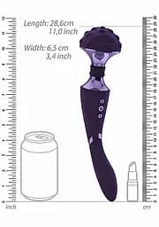 Вібромасажер Vive Shiatsu Bendable Massager Wand 28.6 см (фіолетовий) - мініатюра 3