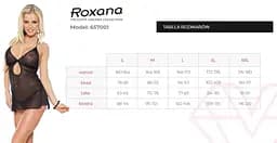 Комплект сорочка та стрінги Roxana 6570 L (чорний) - мініатюра 4