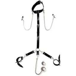 Бондажний набір із металевим анальним гаком №4 Art of Sex Beatrice Bondage set with anal hook №4