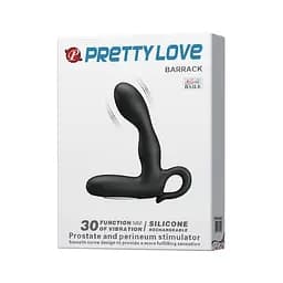 Стимулятор простати Pretty Love Barrack, 14.2 см чорний - мініатюра 7