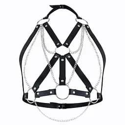 Женская портупея Art of Sex - Aiden Leather harness, Черная, XS-M