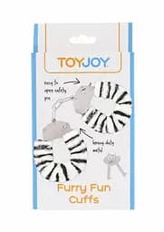 Наручники Toy Joy Furry Fun Cuffs 28 см мульти - мініатюра 6