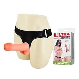 Страпон Baile Ultra Passionate Harness Sensual Comfort 18.5 см телесный