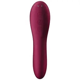 Вакуумний стимулятор із вібрацією Satisfyer Dual Crush Wine Red Wine Red - мініатюра 3