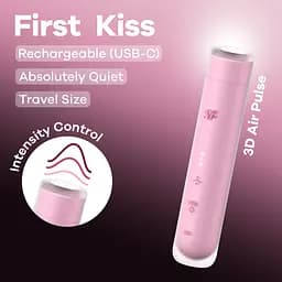 Вакуумний стимулятор Satisfyer First Kiss, магнітна технологія 3D Air Pulse Satisfyer IG078465; SX2164 100856 - мініатюра 2