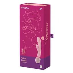 Вібратор-кролик з вібромасажером Satisfyer Triple Lover Pink Satisfyer IG018218; SO8790 97260 - мініатюра 6