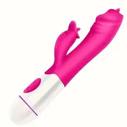 Жіночий вібратор для клітора зі стимулятором клітора рожевий